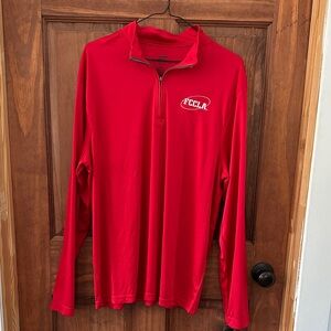 Red FCCLA Quarter-Zip Pullover M